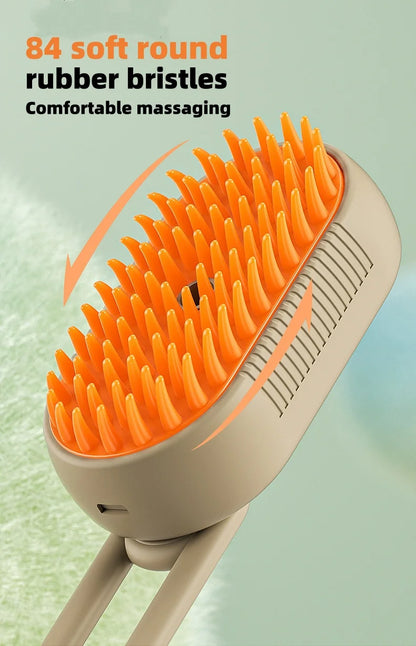 Rechargeable Steam Cat Grooming Brush Steamy To Remove Loose Hair 3 in1 Electric Self Cleaning Spray Dog Brush Massage Pet Combs