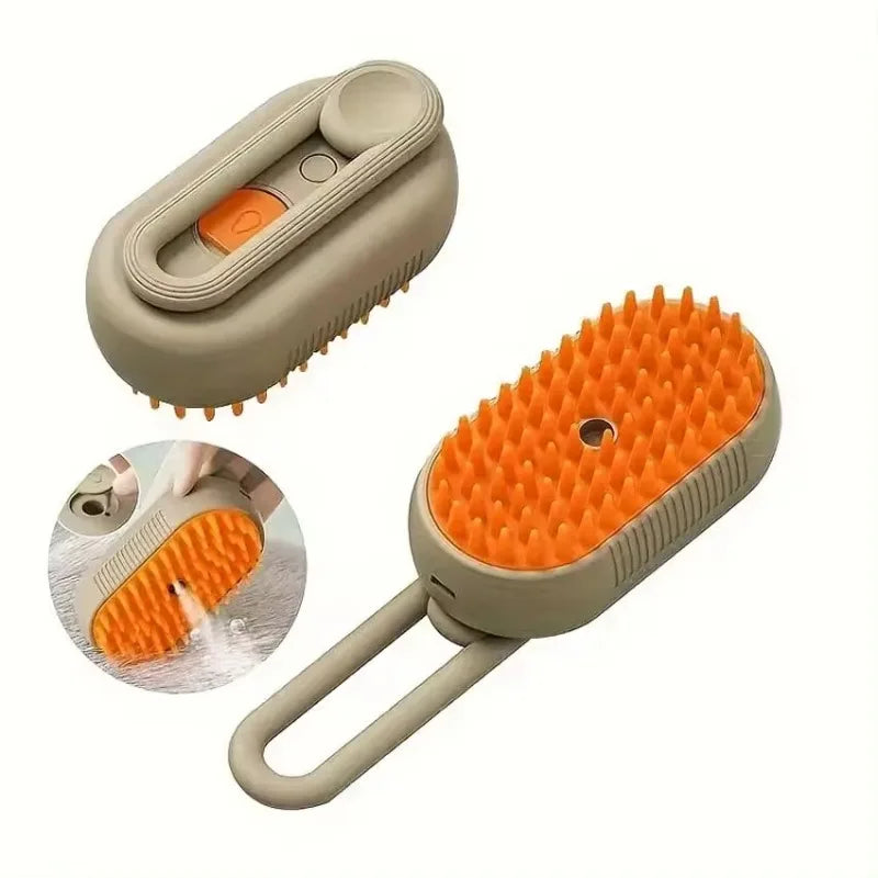 Rechargeable Steam Cat Grooming Brush Steamy To Remove Loose Hair 3 in1 Electric Self Cleaning Spray Dog Brush Massage Pet Combs