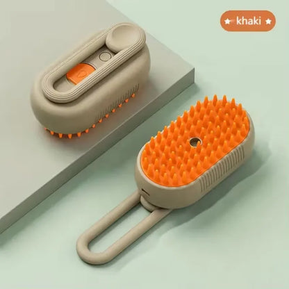Rechargeable Steam Cat Grooming Brush Steamy To Remove Loose Hair 3 in1 Electric Self Cleaning Spray Dog Brush Massage Pet Combs
