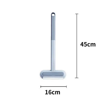 3 in 1 Pet Hair Remover Brush Long Handle Window Cleaning Brush Pet Fur Cleaning Tool Manual Cat Dog Hair Remover Brush