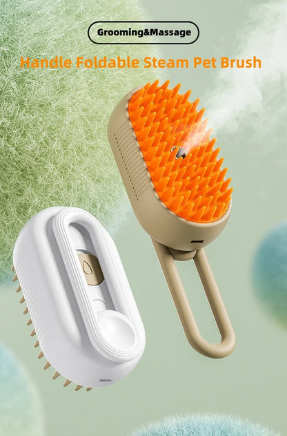 Rechargeable Steam Cat Grooming Brush Steamy To Remove Loose Hair 3 in1 Electric Self Cleaning Spray Dog Brush Massage Pet Combs