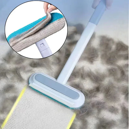 3 in 1 Pet Hair Remover Brush Long Handle Window Cleaning Brush Pet Fur Cleaning Tool Manual Cat Dog Hair Remover Brush