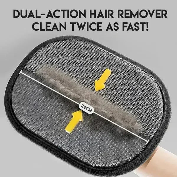 Pet Hair Remover Brush Kitten Hair Remover Gloves Deshedding Brush Glove for Dog Cat Double-Sided Fur Hair Cleaning for Carpet